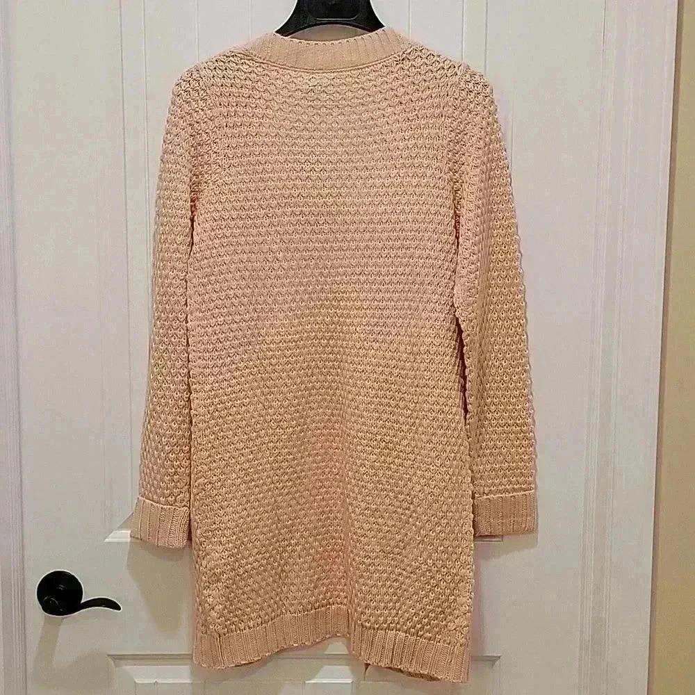 Vera Moda Textured Open Cardigan Sweater Size Medium - Picture 4 of 7